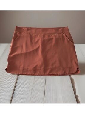 32 Degrees Cool Plus Size XXL Elastic Waist Coral Skort Skirt Side Pockets NWOT